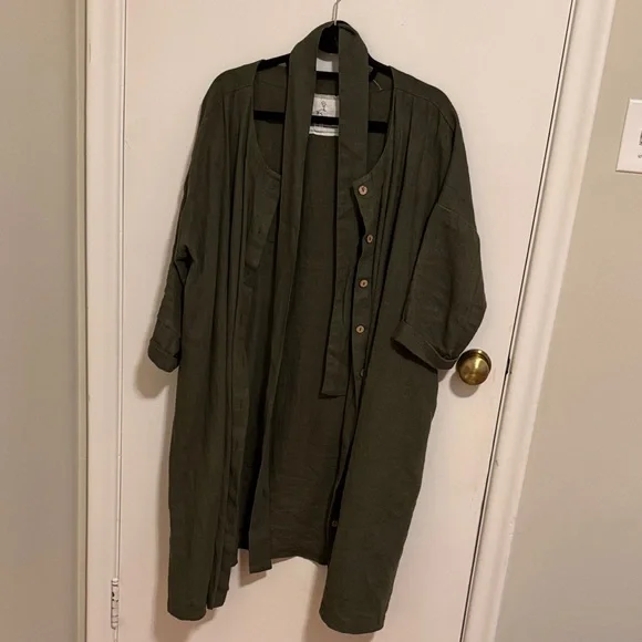 🇱🇹 notPERFECTLINEN Rennes dress in heavyweight linen - Picture 1 of 3